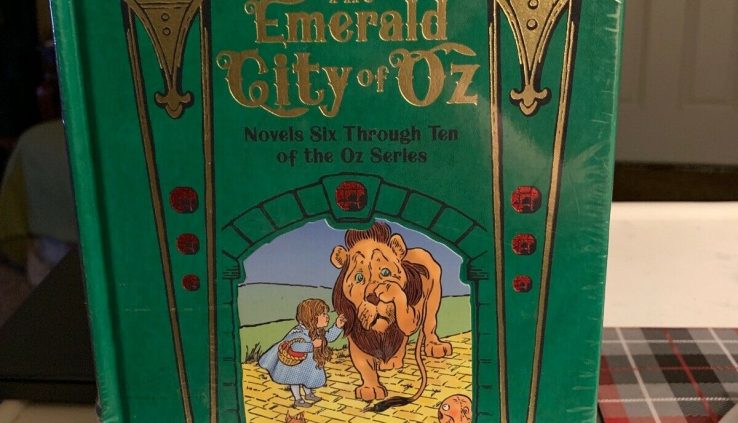 *Original Sealed Leatherbound* THE EMERALD CITY OF OZ by L. Frank Baum, John R Neill