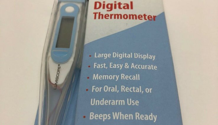 Lumiscope Digital Thermometer 4 Digit Snarl For Oral, Auxiliary