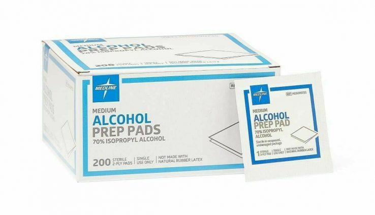 200 Alcohol Medium Disposable Prep Pad Sterile, Alcohol Swabs Pads Wipes