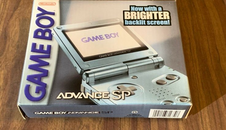 Nintendo Game Boy Reach, GBA SP AGS 101 Pearl Blue Machine – Sign Easy / Sealed