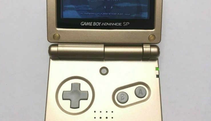 GOLD AGS-001 Nintendo Game Boy Advance SP W/ Charger