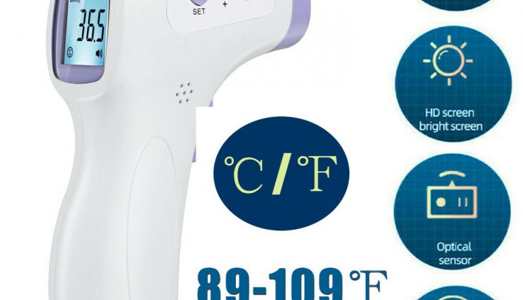 No-contact Touch Infrared Digital LCD Thermometer Head Forehead Toddler Grownup US