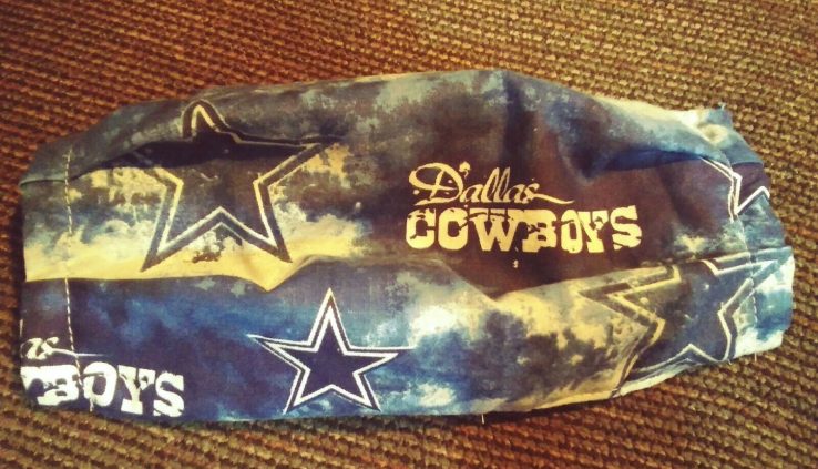 Dallas Cowboys Grownup Face Conceal, cotton , 2 ply, washable