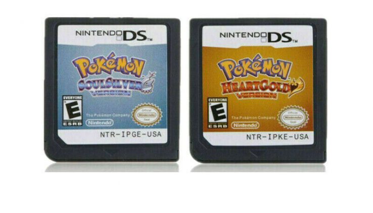 Pokemon HeartGold + SoulSilver Game Card US Model For 3DS NDSI NDS NDSL Lite2