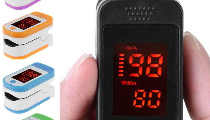 OLED Pulse Oximeter Finger Tip Video display Blood Oxygen SpO2 Sensor Pulse Charge Meter