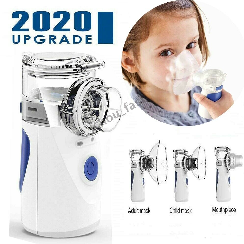 Portable Mini Nebulizer Ultrasonic Inhaler with Reusable Mosey Kit COPD ...