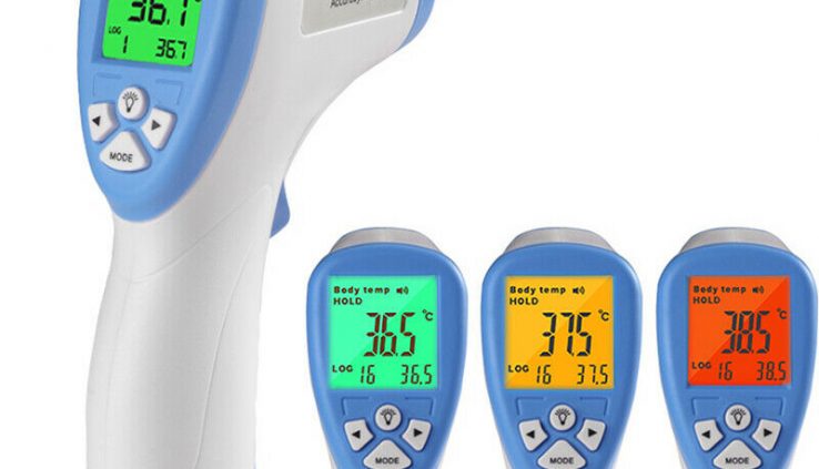 No-contact Touch Infrared Digital LCD Thermometer Head BrowBody Grownup FDA