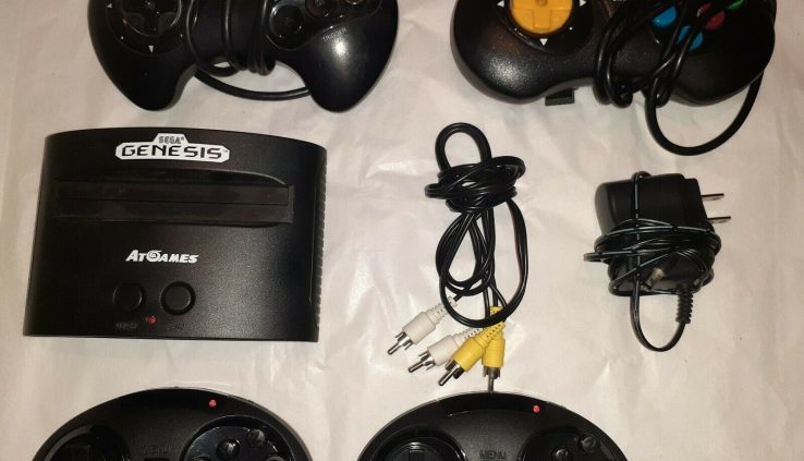 Sega Genesis AtGames Diagram With 4 Controllers