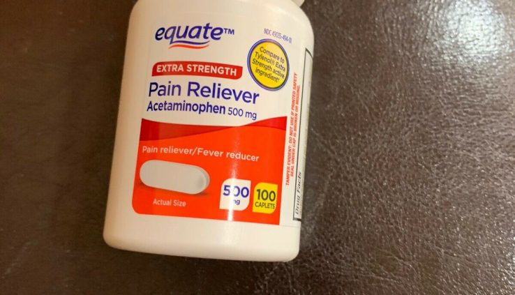 Equate Extra Energy Acetaminophen Wretchedness Reliever/Fever Reducer 500mg 100 Caplet