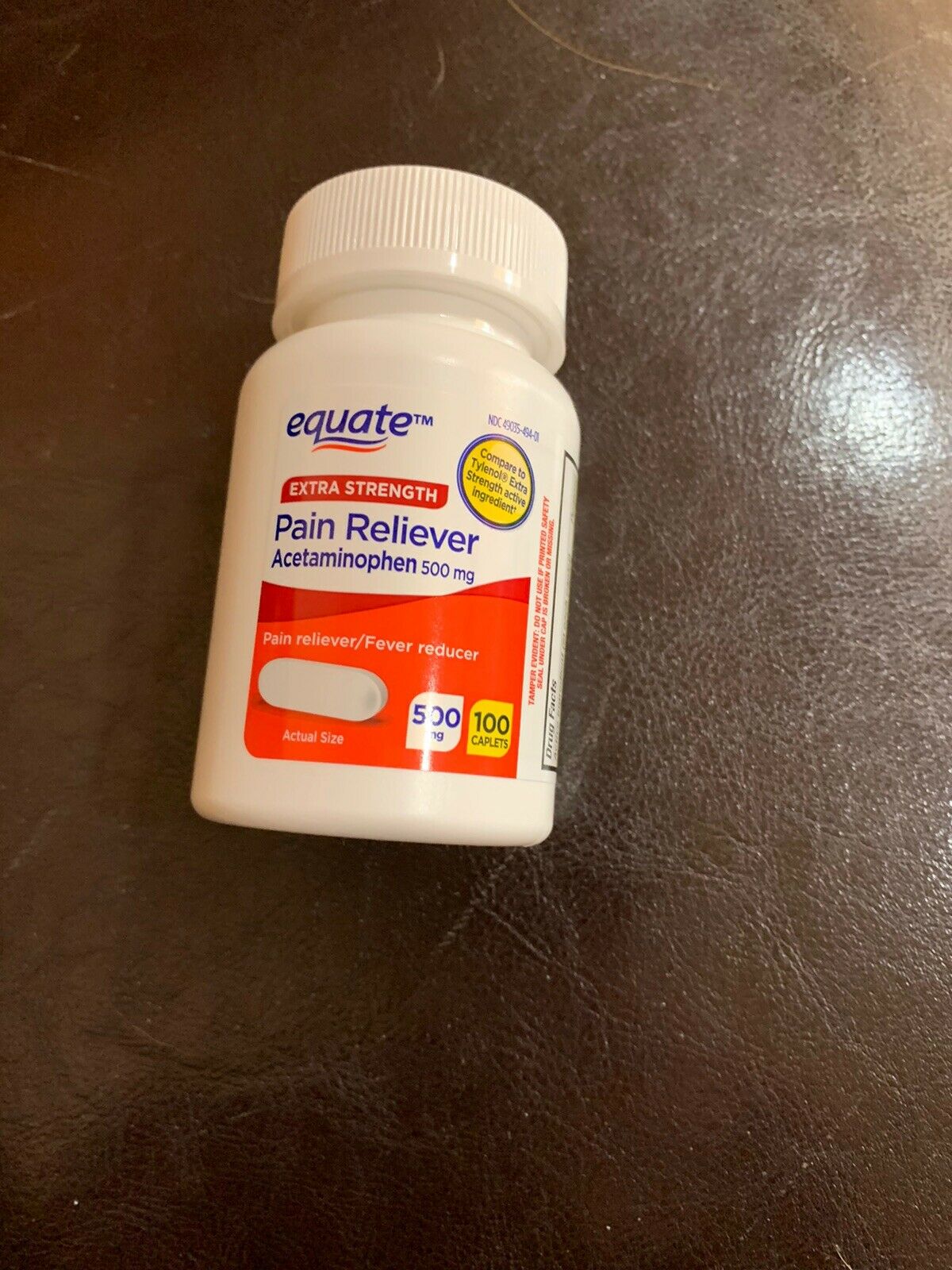 Equate Extra Energy Acetaminophen Wretchedness Reliever/Fever Reducer