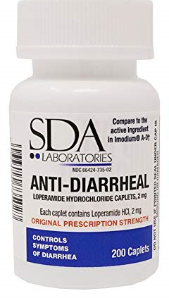 Anti-Diarrheal 2MG 200 Caplets SDA Labs Controls the Indicators of Diarrhea Health