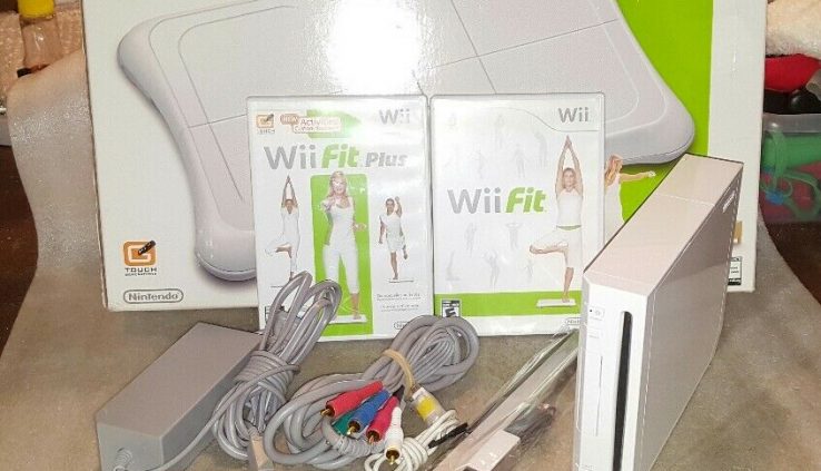 Nintendo Wii Console and Stability Board With Wii Match Plus Recreation Ready to Walk!