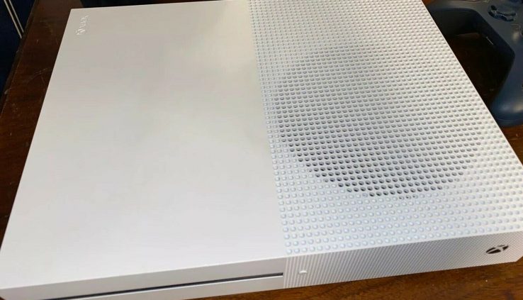 Microsoft Xbox One S 1TB Video Game Console White W/ 2 Controllers