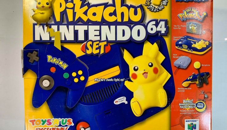 Special Version Pokemon Pikachu Nintendo 64 N64 Intention w/ Bonus Jigglypuff Test