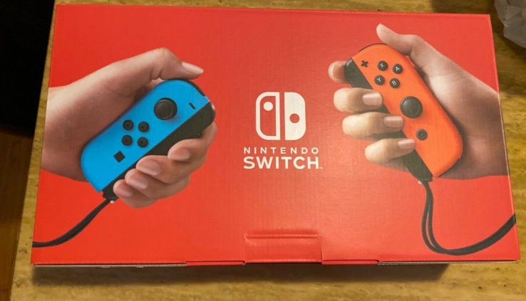 Nintendo Swap V2 32GB Console w/ Neon Blue & Neon Red Joy Con *NEW – In Hand*