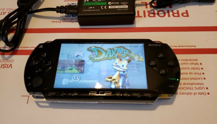BLACK Sony PSP 1000  Intention and charger Most intriguing – TESTED WORKS