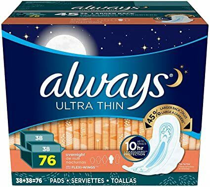 Frequently Extremely Thin In a single day Pads With Wings, Unscented, 76 Depend