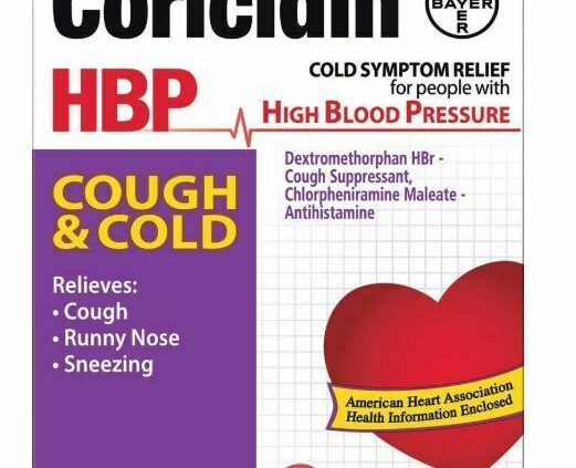 CORICIDIN HBP Cough & Frigid Antihistamine -16 Pills