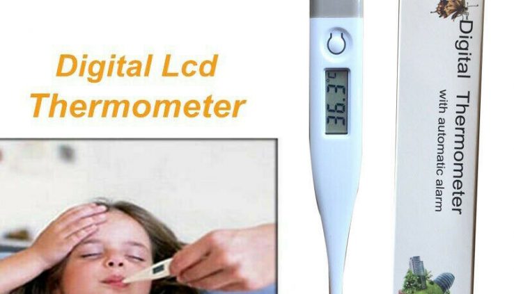 LCD Digital Thermometer Scientific Body Human Fever Measure Temperature Toddler Adult