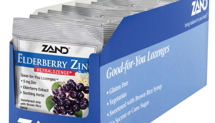 Zand HerbaLozenge Elderberry Zinc  |  15 Lozenges, 12 Baggage