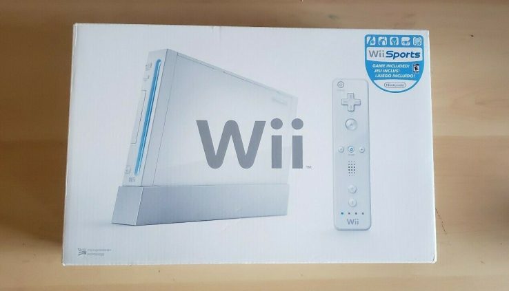 Nintendo Wii Sports Edition White Console Bundle RVL-001 in Box Missing Nunchuk
