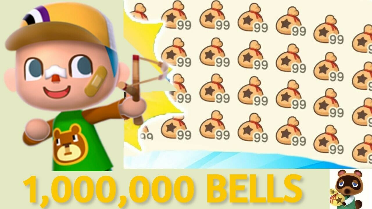 Animal Crossing New Horizons Bells ONE MILLION BELLS! Immediate