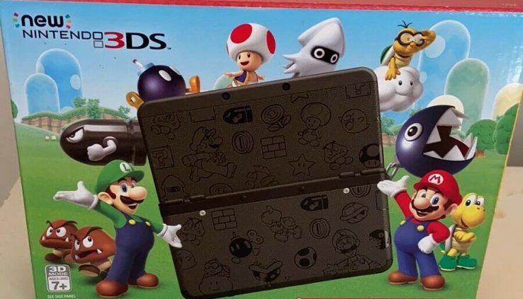 Nintendo New 3DS – Neat Mario Shadowy Edition [Discontinued] – Label New!