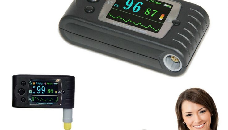 USA FDA Coloration Finger Pulse Oximeter Blood Oxygen Meter SpO2 Coronary heart Rate Show screen