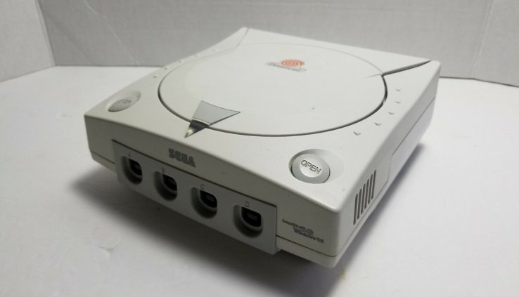 Sega Dreamcast Video Sport White Console Finest Tested