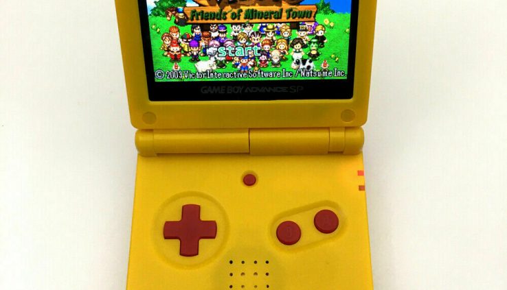 Nintendo Game Boy Advance GBA SP IPS MOD System 10 Diploma Brightness 101 Pikachu