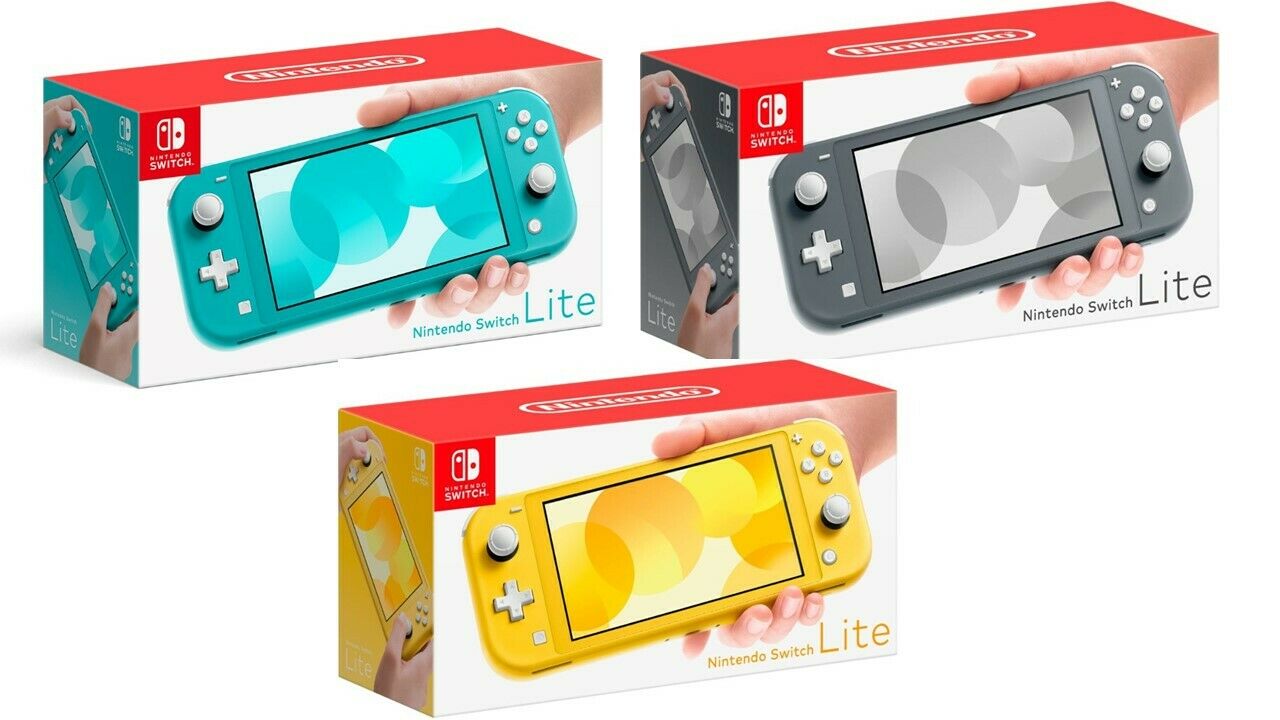 NEW Nintendo Switch Lite Handheld Console - Turquoise - Grey - Yellow