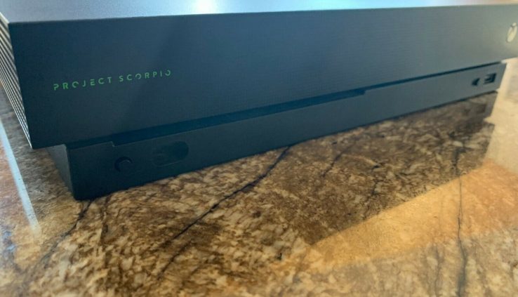 Microsoft Xbox One X Mission Scorpio Edition 1TB Advance Mint cib extras! SEE PICS!