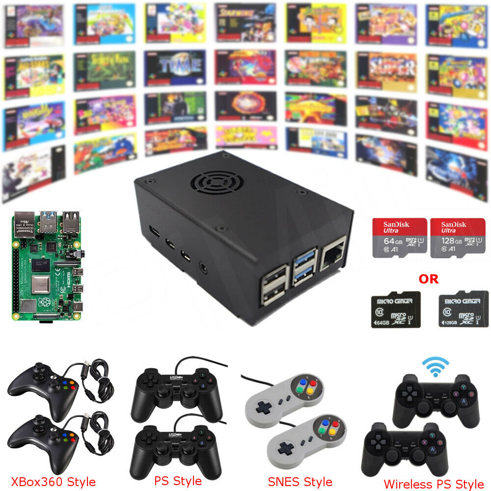 Raspberry Pi 4 B Recreation Kit G4B01 Retro Recreation Console Fully ...