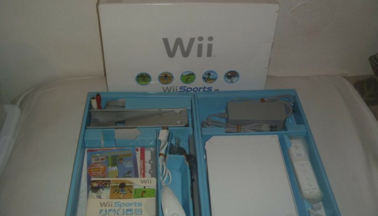 Nintendo Wii White Console Design Complete In Box Wii Sports activities Sport Map RVL-001