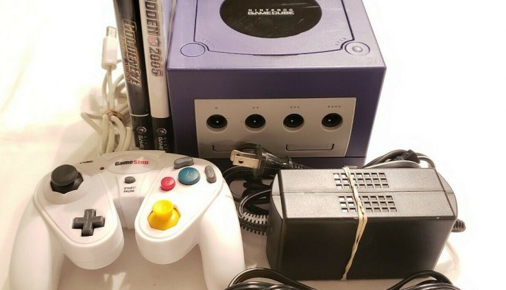Nintendo GameCube Indigo Crimson Console Bundle w/ Controller, Mem. Card, 2 Games