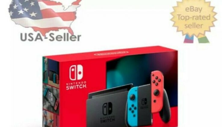 BRAND NEW Nintendo Change Console with Neon Red and Neon Blue Pleasure-Cons 32GB