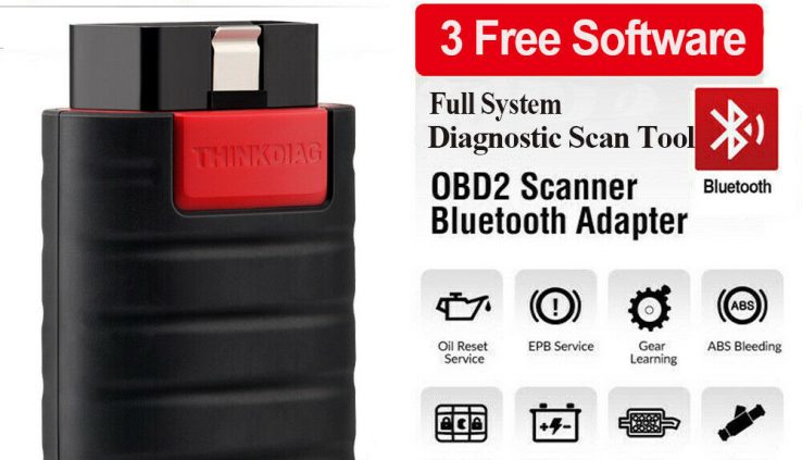 ThinkDiag Car OBD2 Scanner Bluetooth ABS SRS Bidirectional ECU Coding Scan Tool