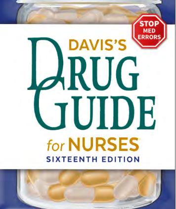 Davis’s Drug Handbook for Nurses 16th Edition (Free Supply)