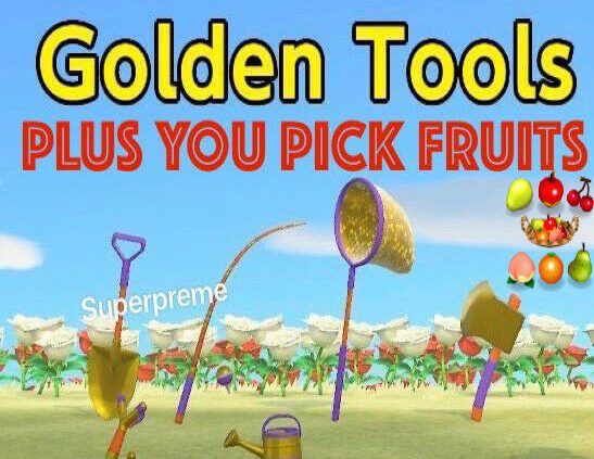 Animal Crossing Unusual Horizons Golden Tools Bundles All 6 Golden Tools