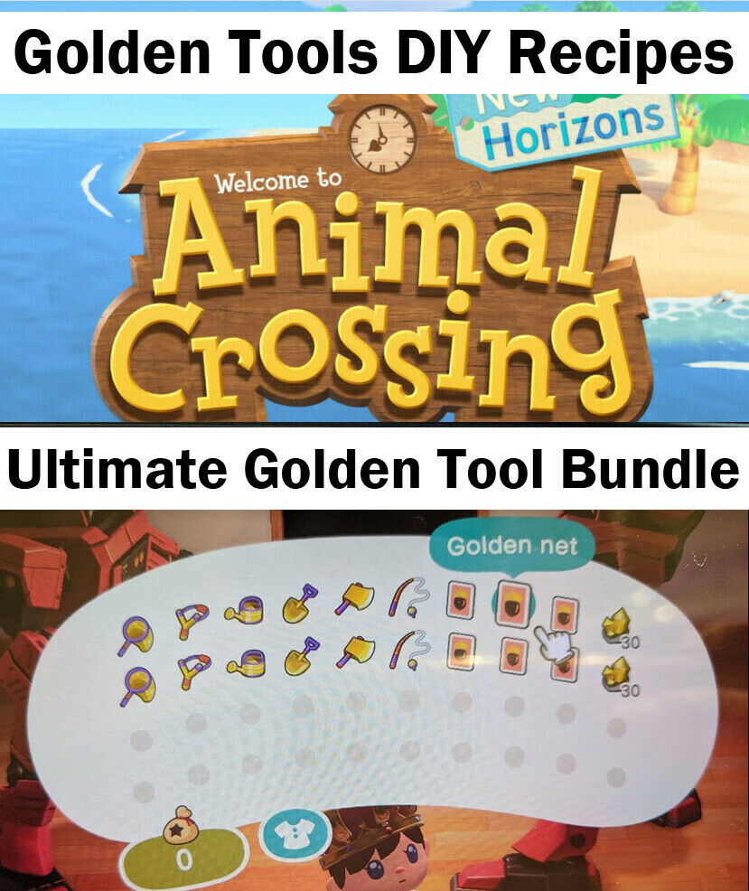 [Animal Crossing New Horizons] All 6 Golden Instrument DIY Recipes and