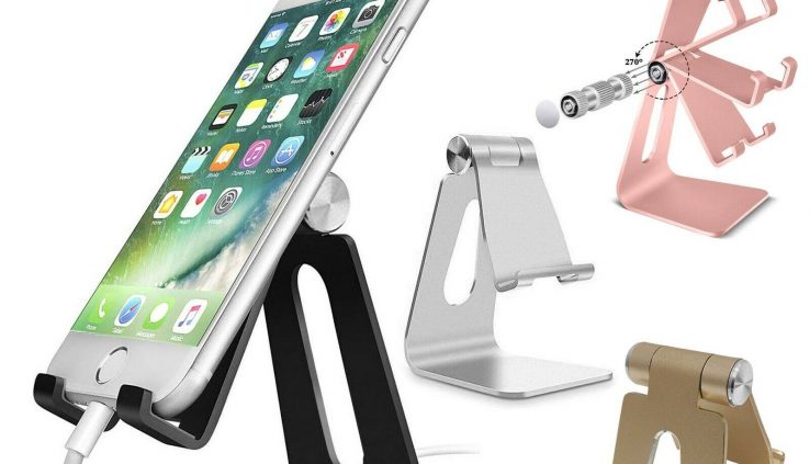 Cell Phone Tablet Swap Stand Aluminum Desk Desk Holder Cradle Dock iPhone