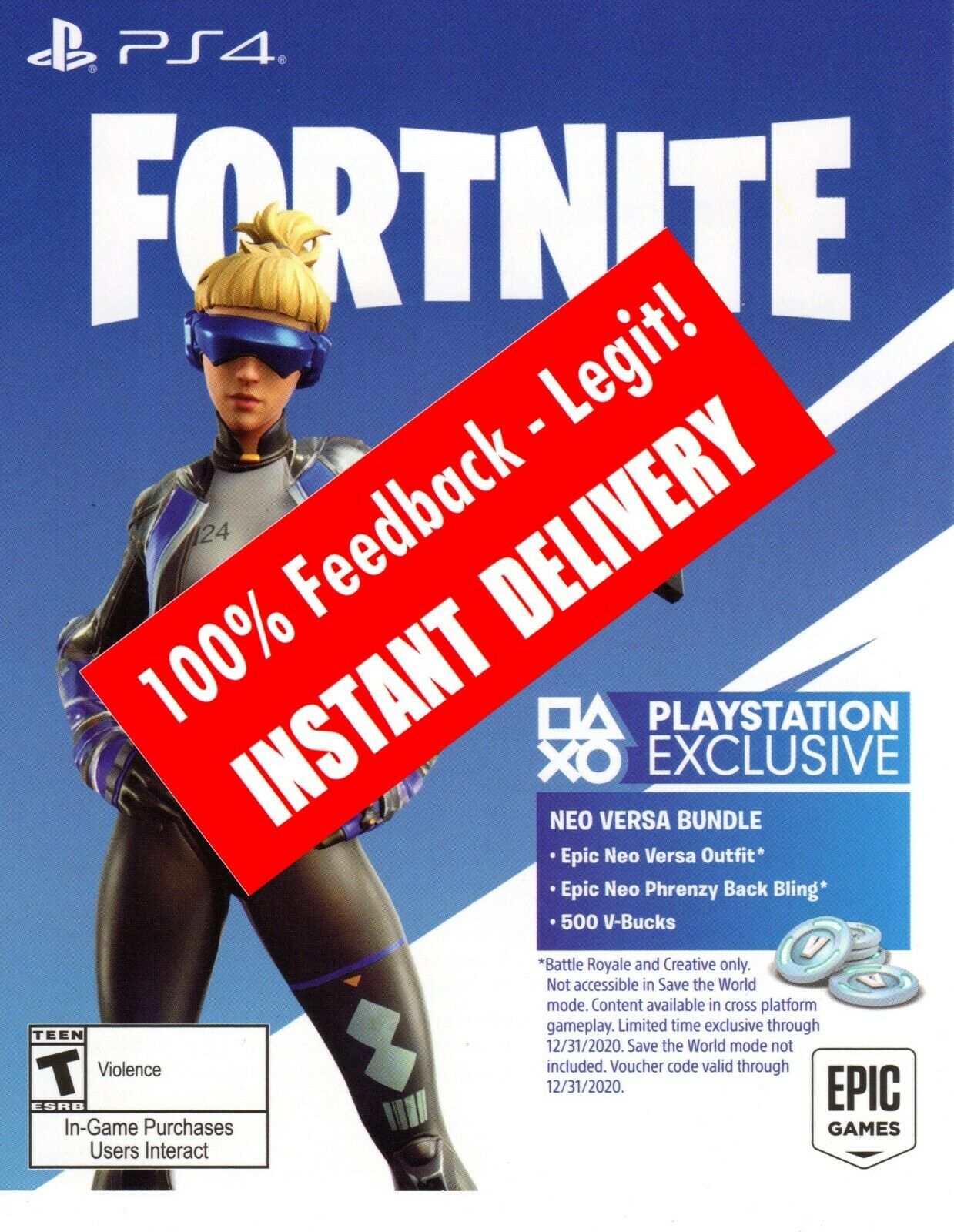 PS4 Abnormal Fortnite: Tale Neo Versa Skin +500 V-Bucks ... - 1239 x 1600 jpeg 351kB