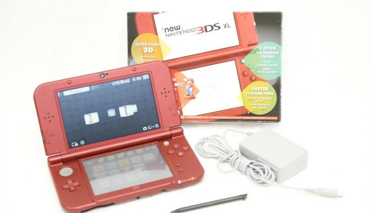 Nintendo Fresh 3DS XL Handheld Gaming Machine RED-001 Normal Box