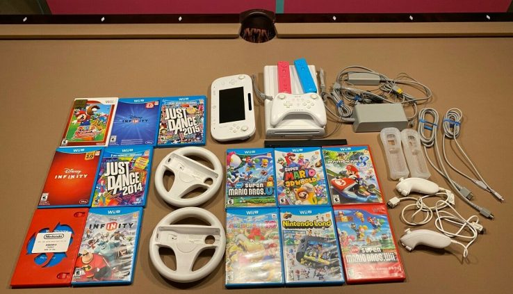 Nintendo Wii U White – 13 enormous games together with Mario Kart 8 and Mario Occasion 10