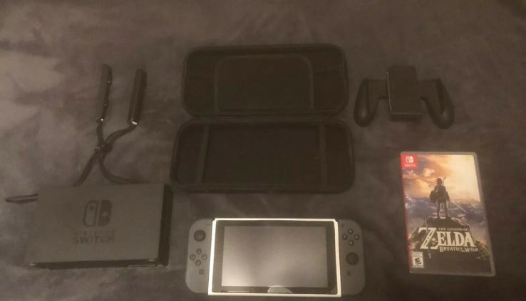 Nintendo Switch Console Bundle w/ Memoir of Zelda Breath of the Wild