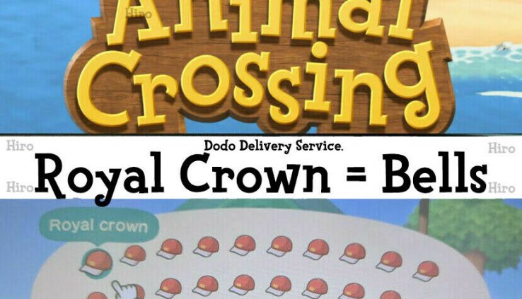 Animal Crossing New Horizons- 9 Million Bells or 30 Royal Crowns – Quick Shipping