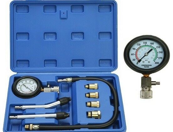 Automobile Petrol Gas Engine Cylinder Compression Tester Gauge Kit Auto Instrument Problem