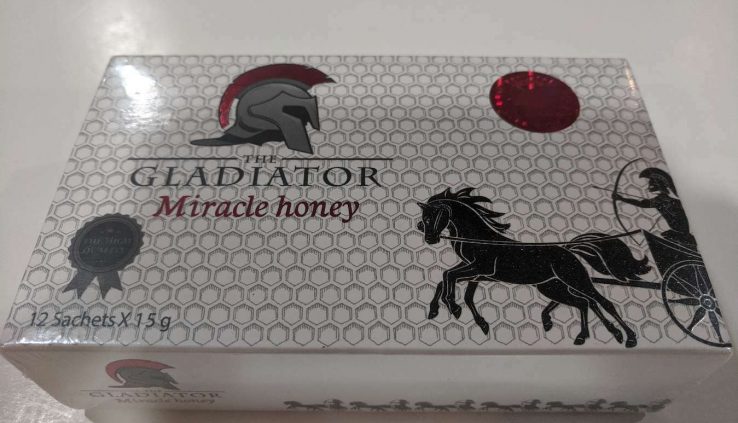 THE GLADIATOR Miracle Honey 12 x 15 gram Sachets