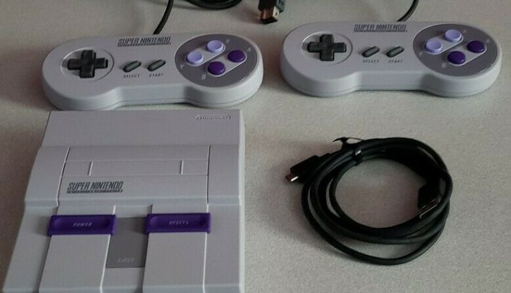 Tidy Nintendo SNES Traditional Mini Console modded with the entire top games