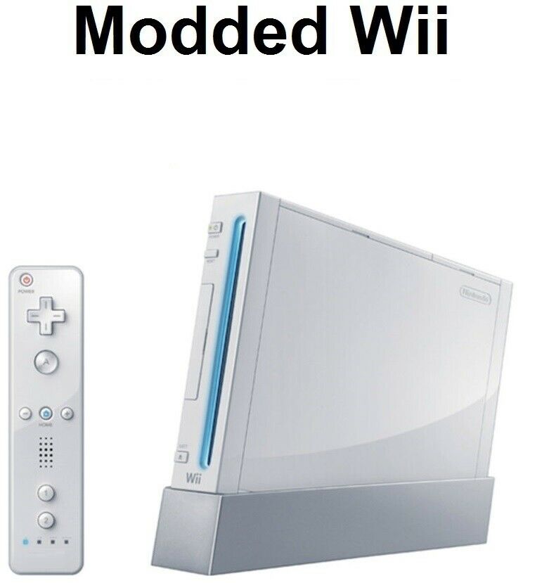 Modded Nintendo Wii (32GB) Go and Play on 